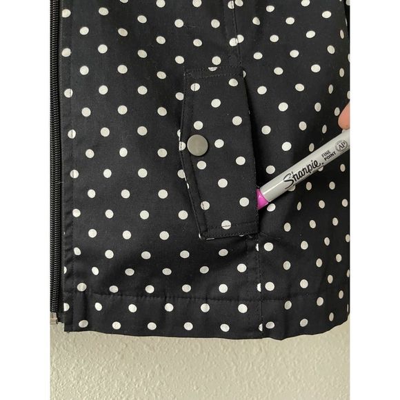Studio Work Black and White Polka Dot Zip Jacket - Picture 4 of 6